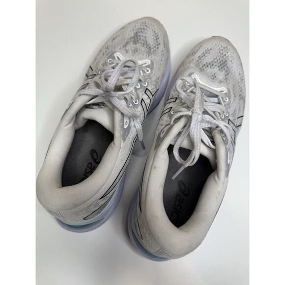 ASICS GEL-Cumulus 23 Running Shoe Womens 9 White Mesh F920121 Low Lace Up Gym - Picture 7 of 10